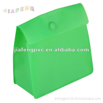 Light Green EVA Side Gusset Packaging Pouch with Magnet Buckle Cover